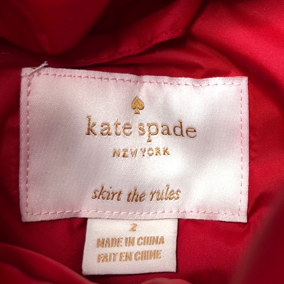 NWT Kate Spade Girl’s Rosette Puffer Jacket - Picture 5 of 5